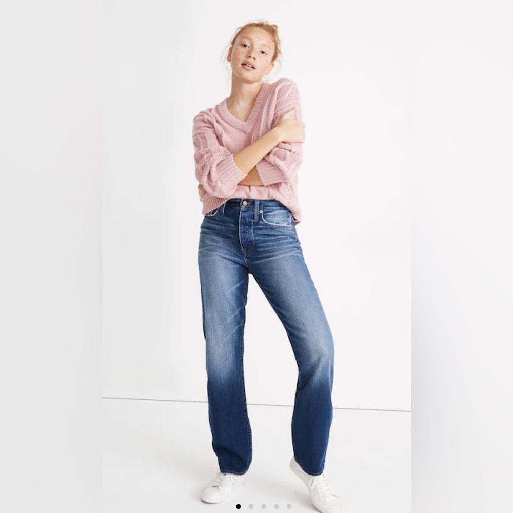 Madewell Dadjean with hidden button fly Size 28
